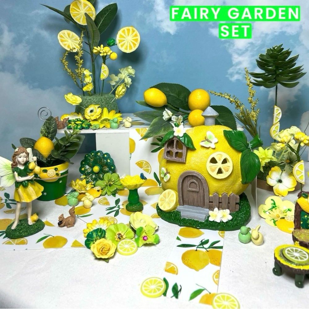 LEMON DROP LANE MINI FAIRY GARDEN SET